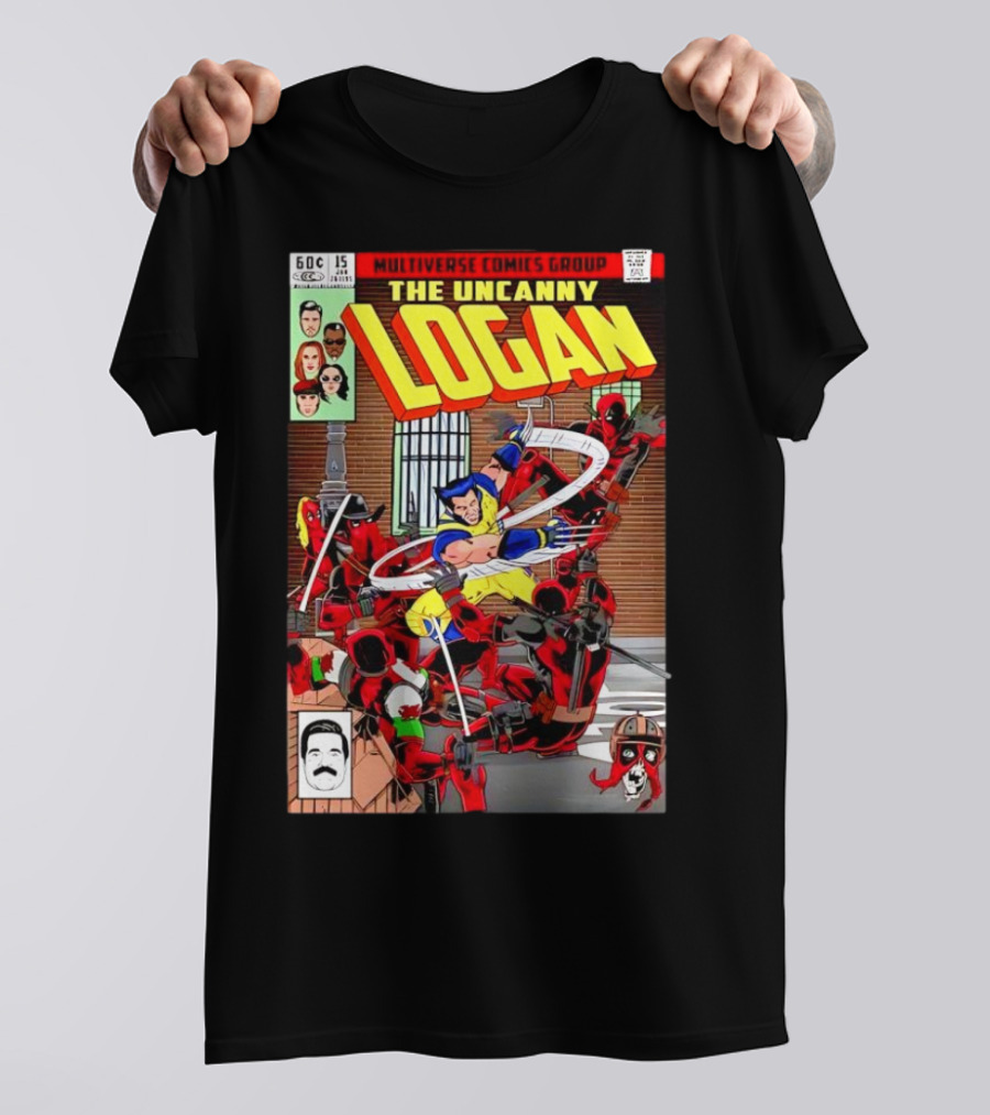 The Uncanny Logan Vs Deadpools Multiverse Comics Group T-Shirt