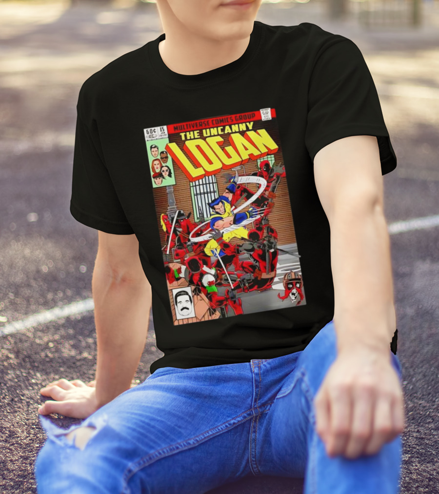 The Uncanny Logan Vs Deadpools Multiverse Comics Group T-Shirt
