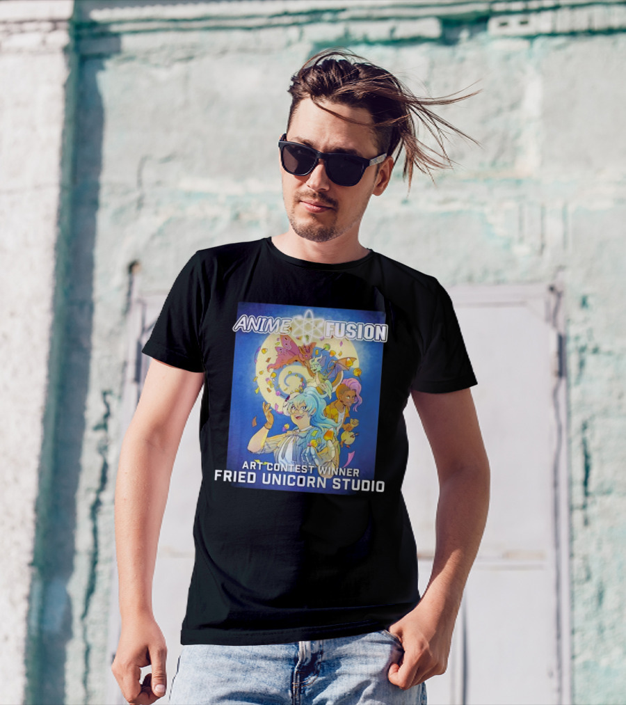 Anime Fusion Fried Unicorn Studio Art Contest Winner T-Shirt