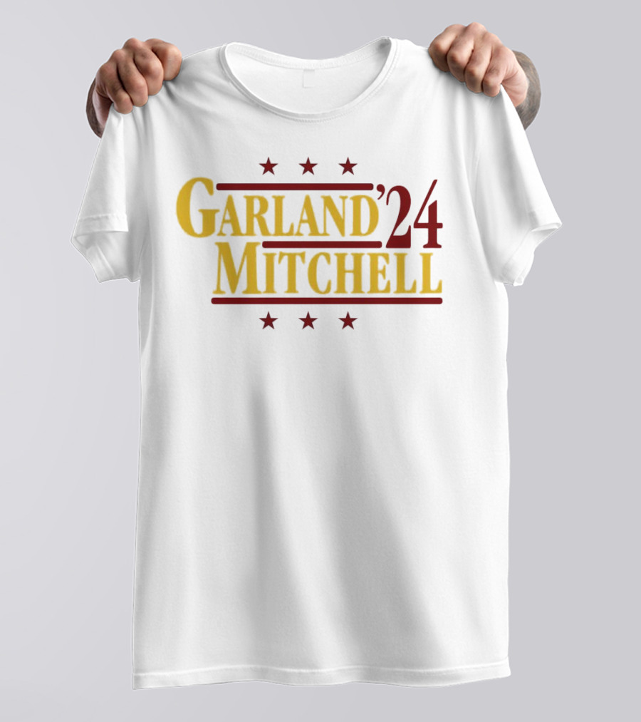 Garland Mitchell '24 Cleveland Cavaliers Darius Garland And Donovan Mitchell T-Shirt
