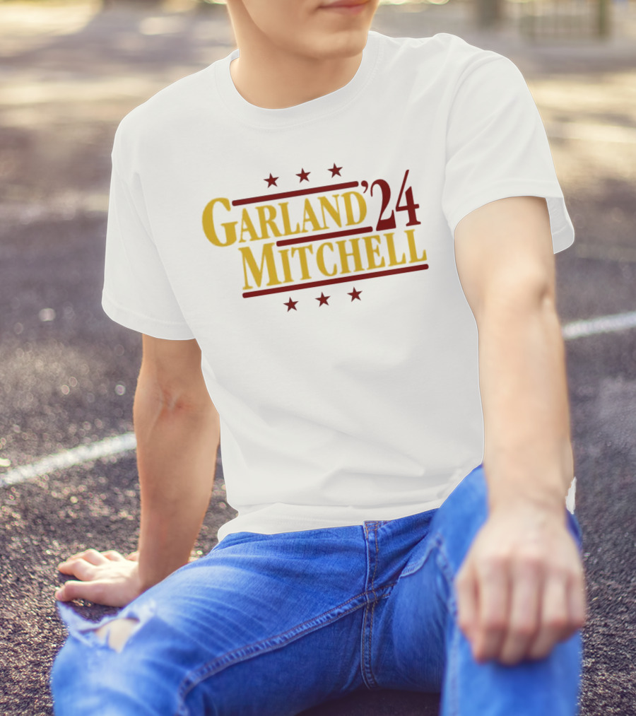 Garland Mitchell '24 Cleveland Cavaliers Darius Garland And Donovan Mitchell T-Shirt
