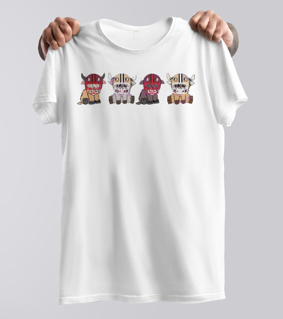 Cute Buffaloes Wearing Florida State Seminoles Helmets T-Shirt