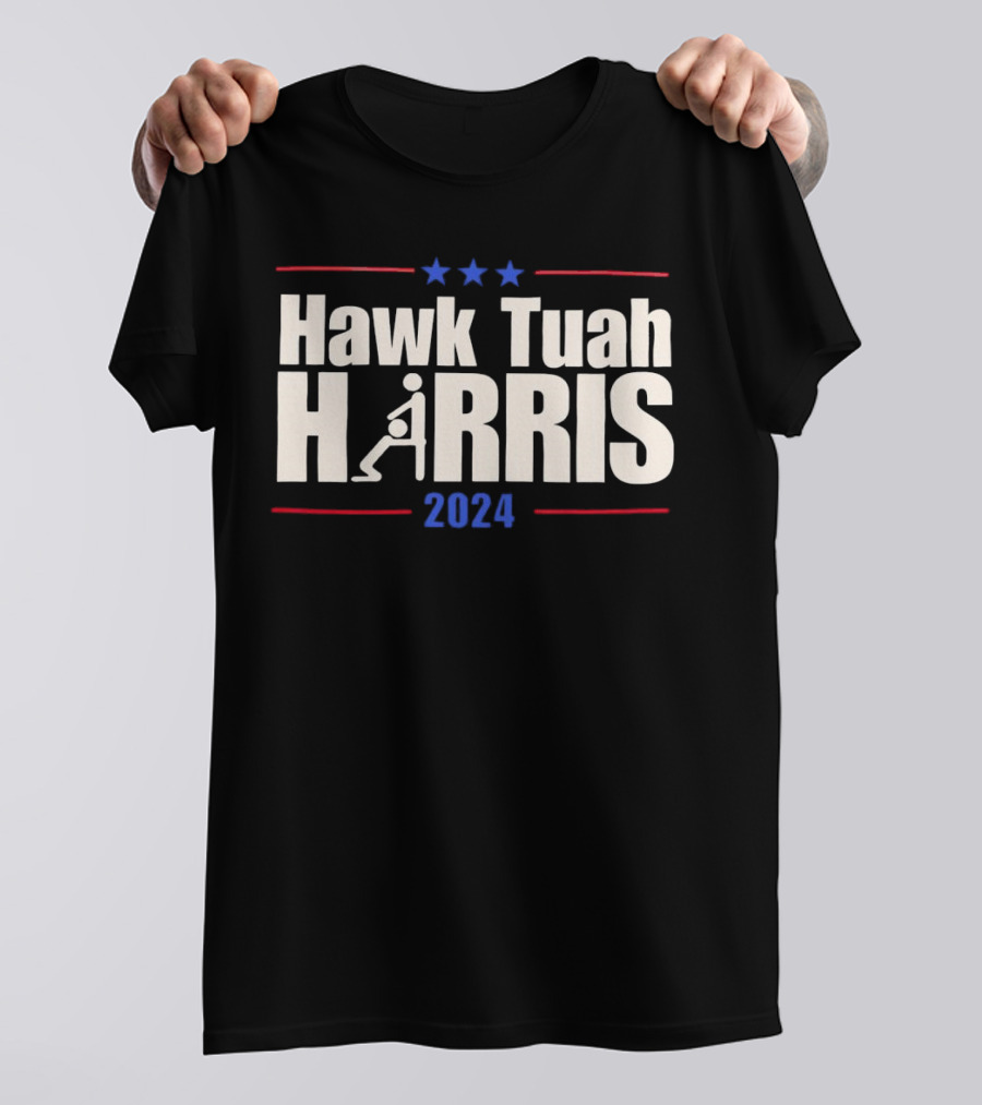 Hawk Tuah Harris 2024 Stars And Gymnastics T-Shirt