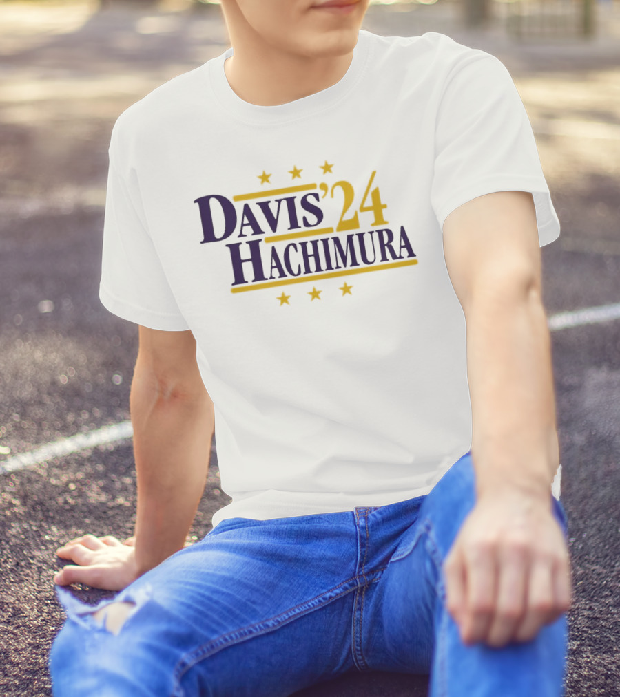 Los Angeles Lakers Davis '24 Hachimura Stars T-Shirt