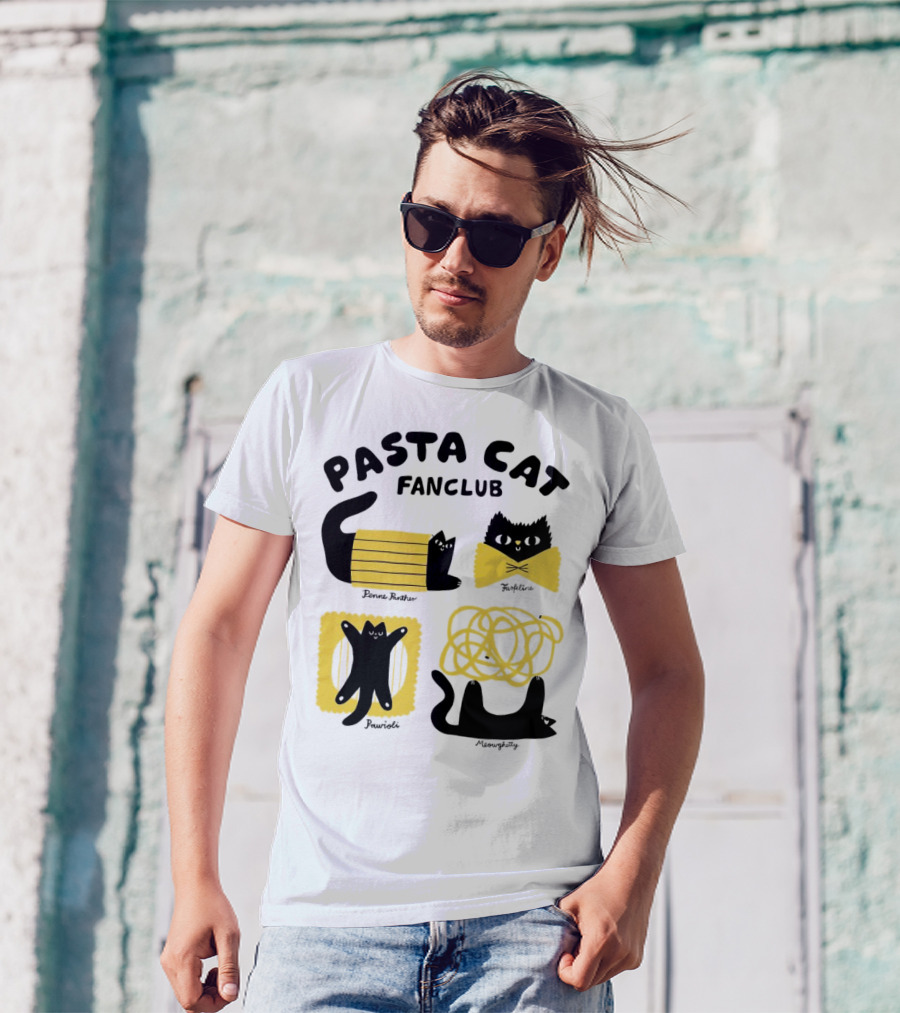 Pasta Cat Fanclub Penne Purrter ZitiFeline Pawrioli Meowgetty T-Shirt