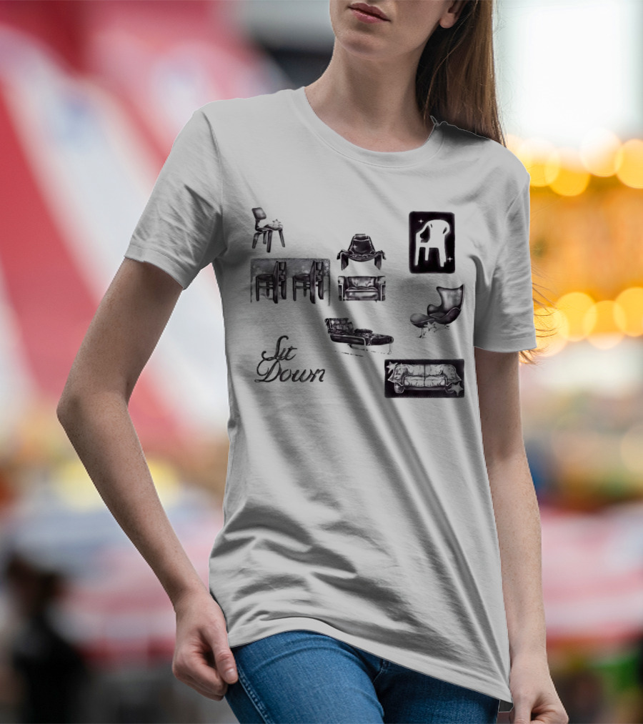 Sit Down More Chairs Armchair Couch T-Shirt