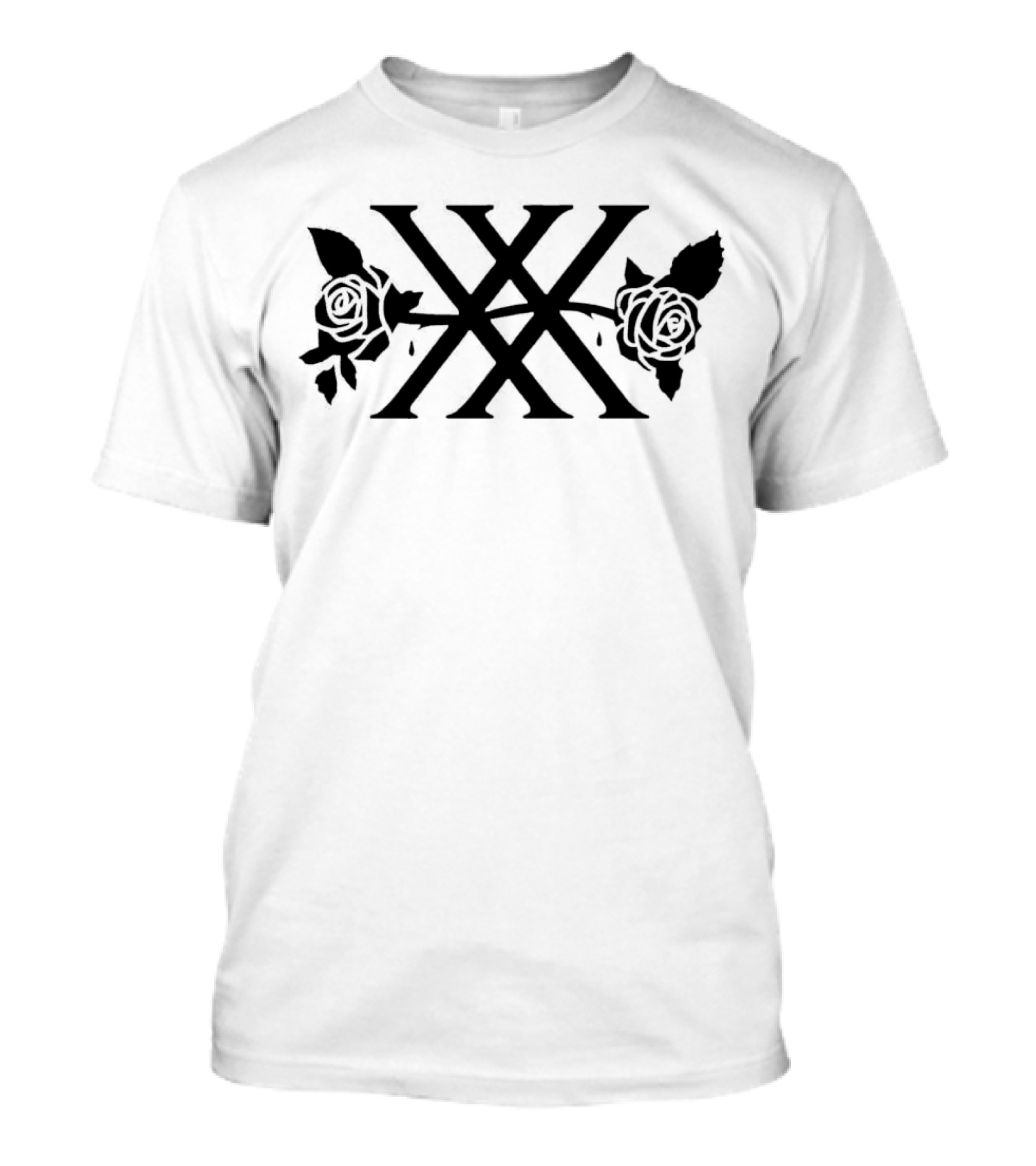 The Poison 20th Anniversary Roman Numeral XX With Rose Embellishments T-Shirt