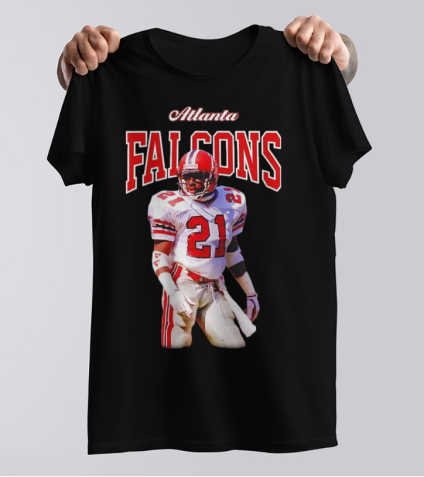 Atlanta Falcons Deion Sanders Retired Player 21 Sideline Legend T-Shirt