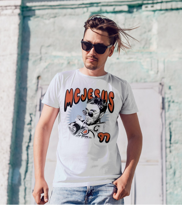 Edmonton Oilers McJesus 97 Connor McDavid T-Shirt