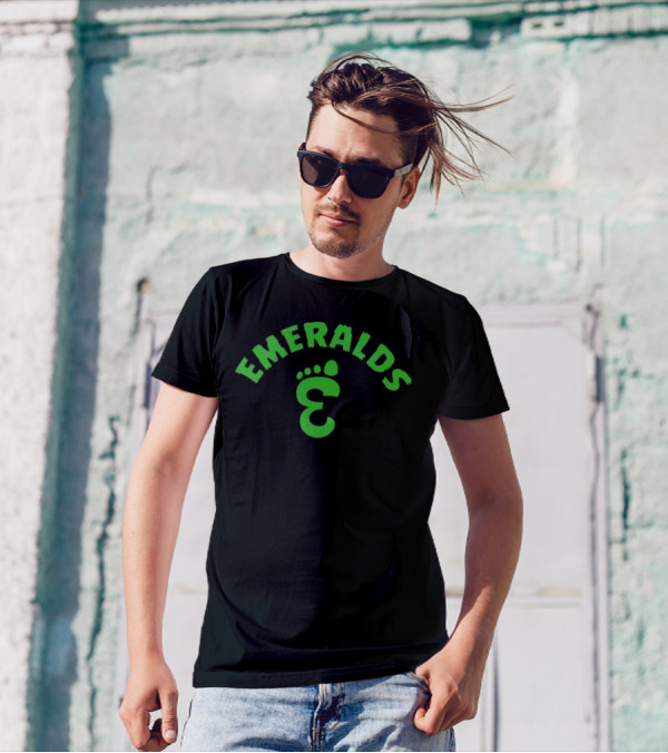 Emeralds Bigfoot Footprint T-Shirt