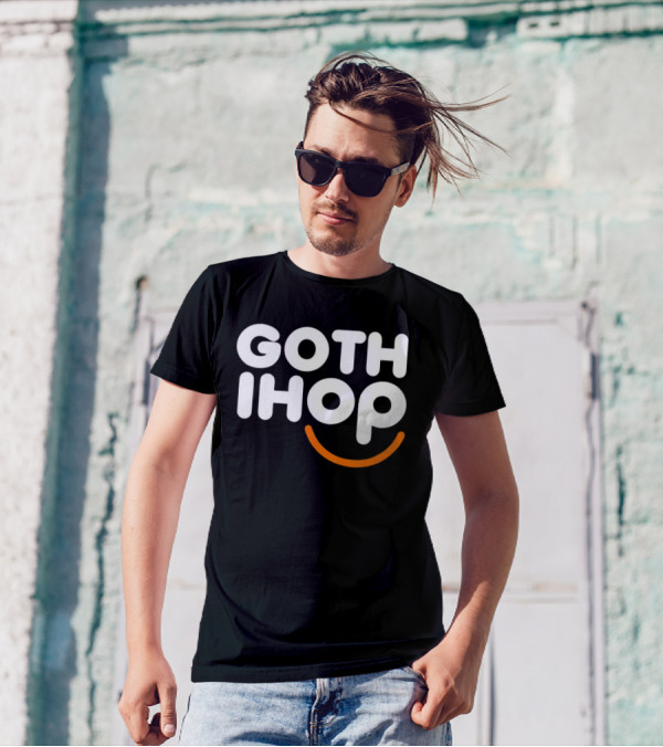 Goth IHOP Merchandise Smile Dark Aesthetic T-Shirt