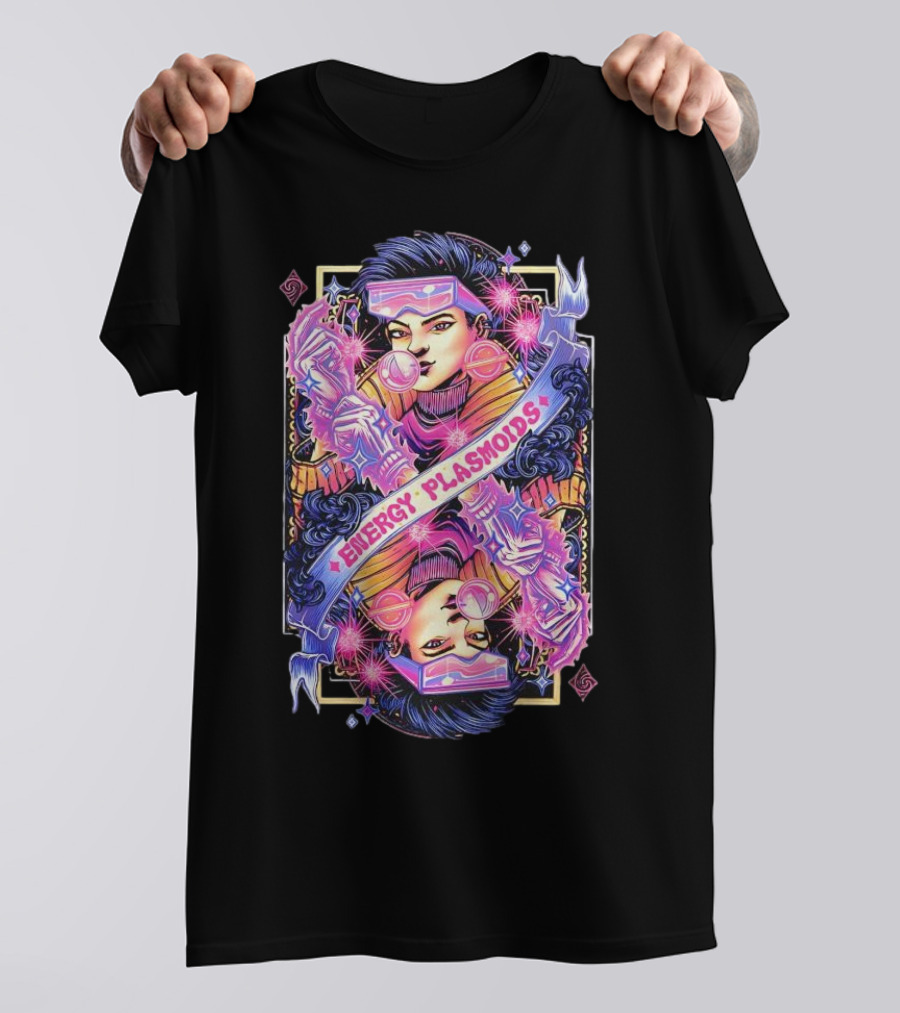 Jubilation Lee Energy Plasmoids Colorful Playing Card T-Shirt