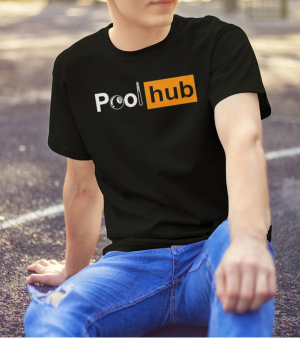 Pool Billiards 8 Ball Cue Stick Hub T-Shirt