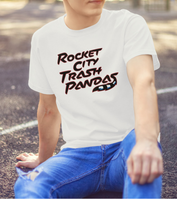Rocket City Trash Pandas Black Tail T-Shirt
