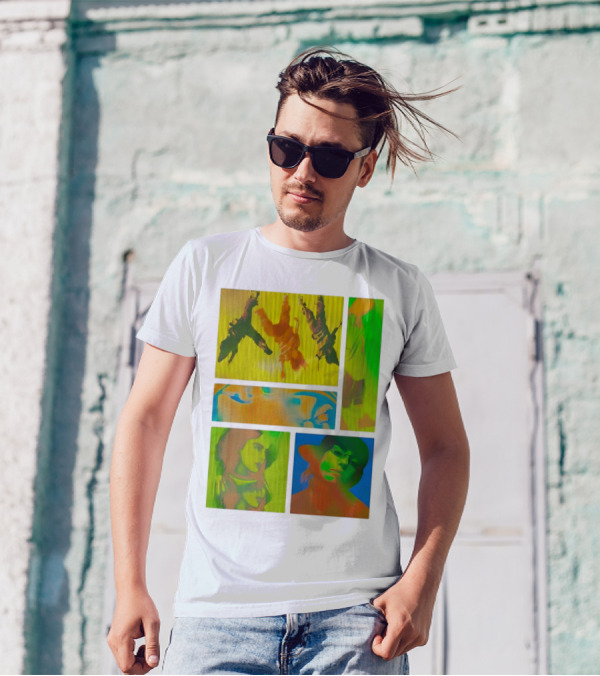 Billie Eilish Birds Of A Feather Collage Colorful Thermal Portrait Series T-Shirt
