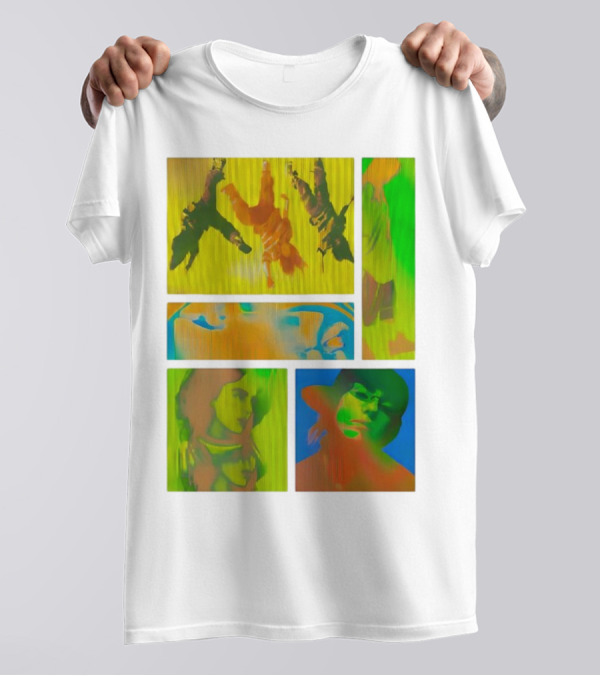 Billie Eilish Birds Of A Feather Collage Colorful Thermal Portrait Series T-Shirt