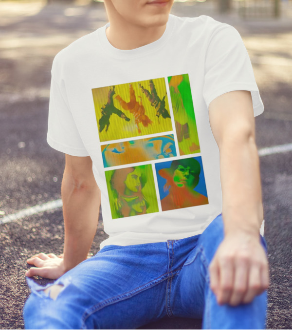 Billie Eilish Birds Of A Feather Collage Colorful Thermal Portrait Series T-Shirt