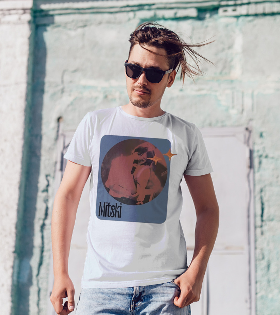 Mitski Retro Image With Stars And Microphone T-Shirt