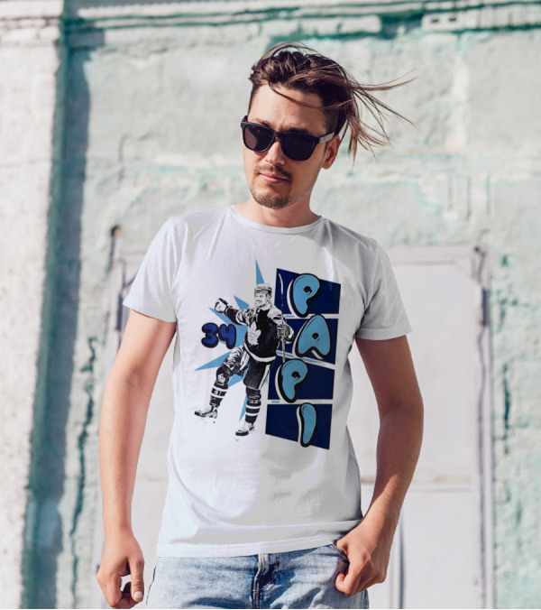 Toronto Maple Leafs Auston Matthews 34 Papi Hockey Legend T-Shirt