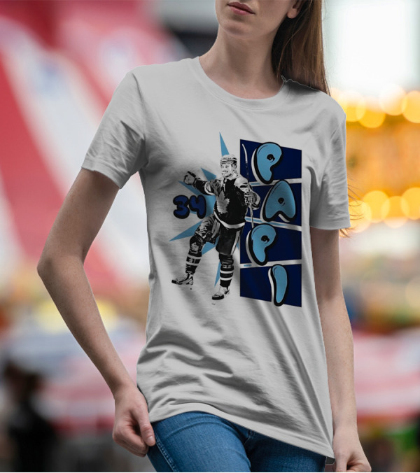 Toronto Maple Leafs Auston Matthews 34 Papi Hockey Legend T-Shirt