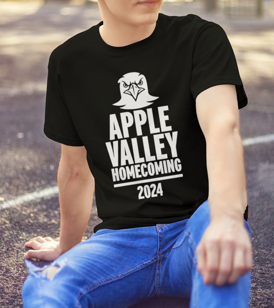 Apple Valley Homecoming 2024 Eagle Emblem T-Shirt