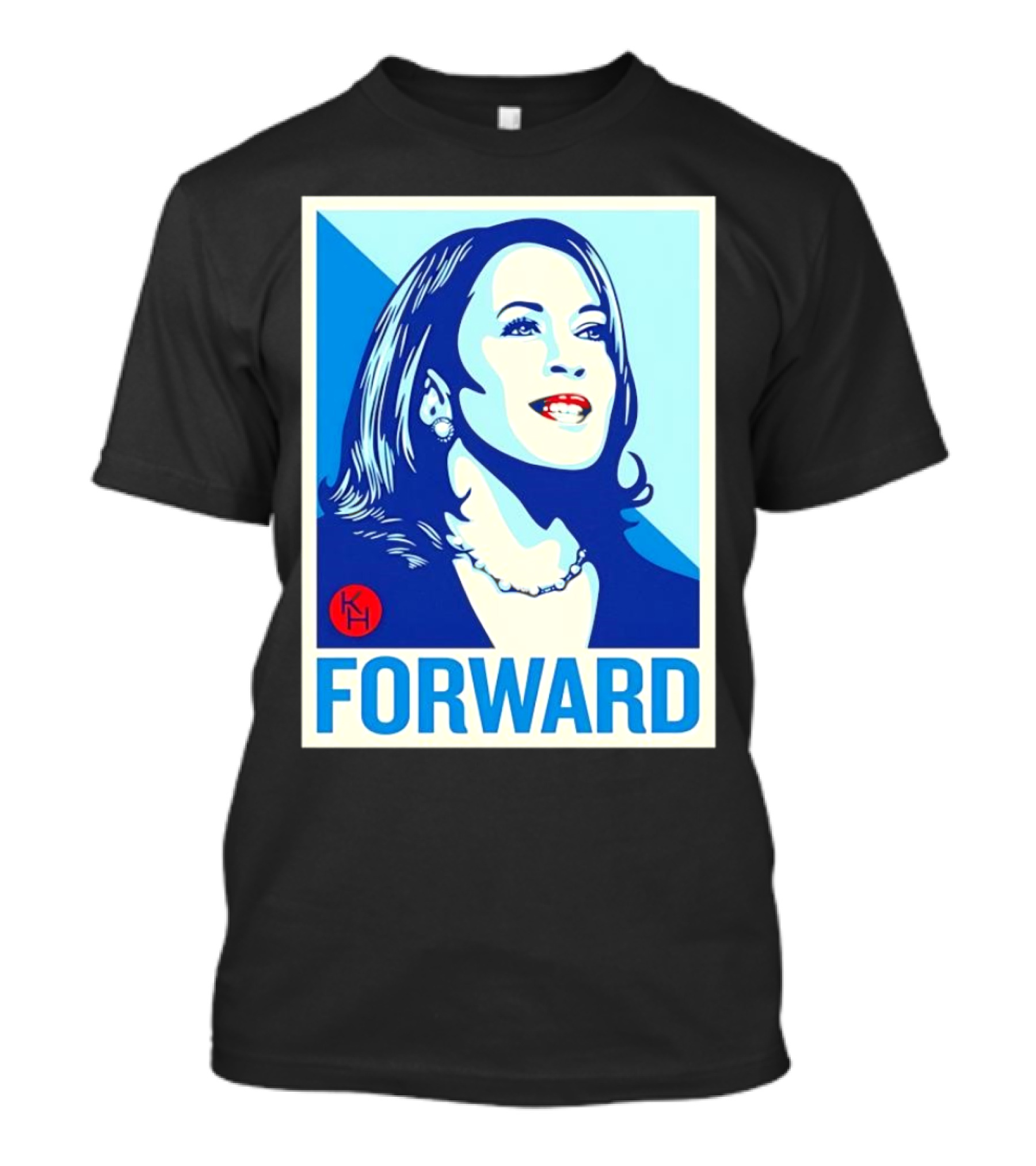 Kamala Harris Forward 2024 Blue Red Campaign T-Shirt