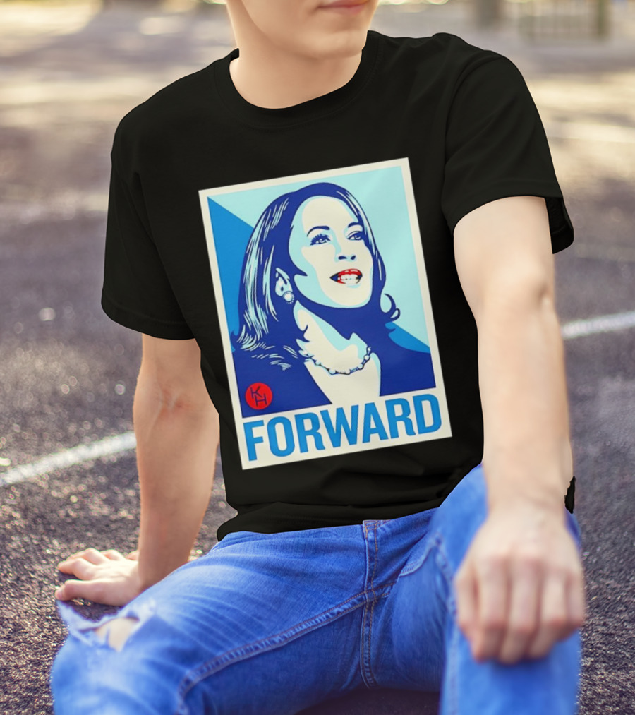 Kamala Harris Forward 2024 Blue Red Campaign T-Shirt