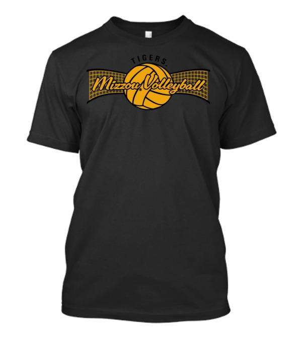 Mizzou Tigers Volleyball Gold Net T-Shirt