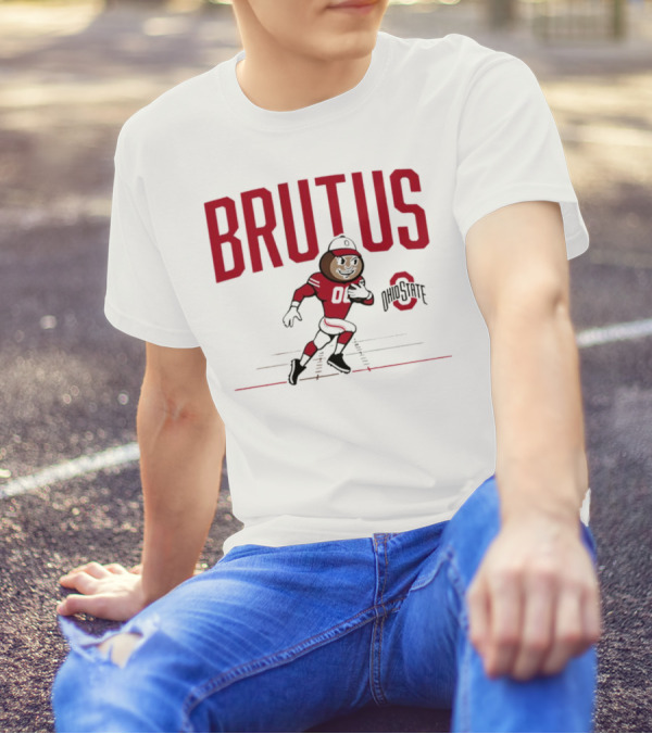 Brutus Ohio State Buckeyes 00 Running Mascot T-Shirt