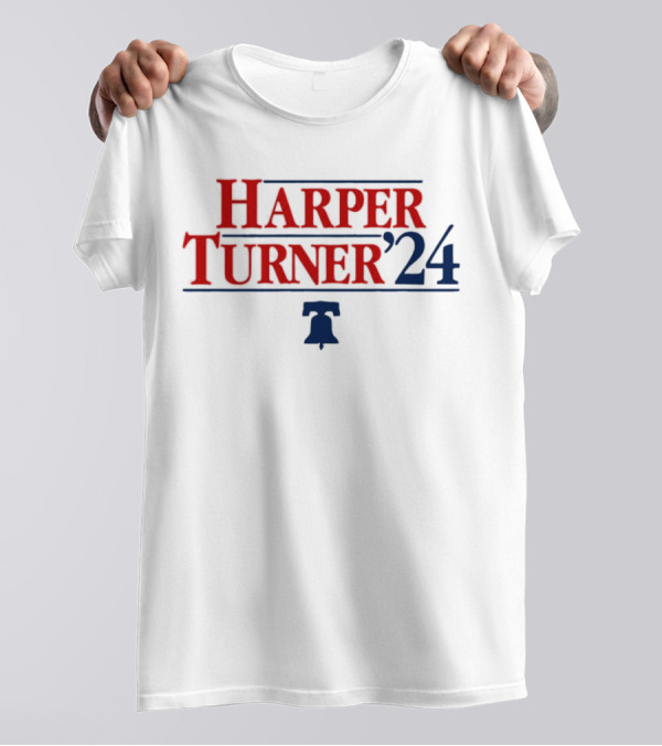 Philadelphia Phillies Harper Turner '24 Liberty Bell T-Shirt