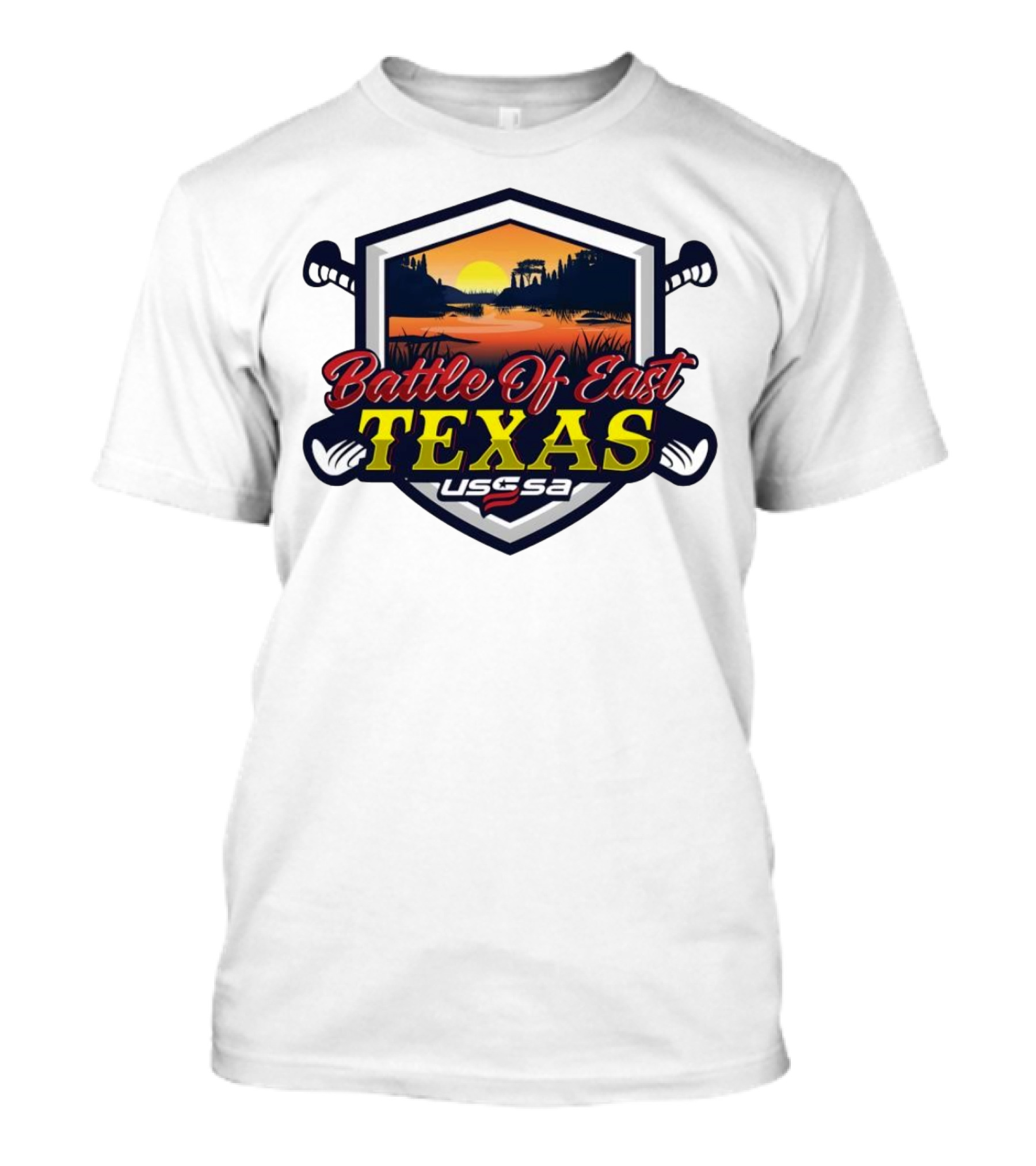 USSSA Battle Of East Texas 2024 Sunset Softball Scenic T-Shirt