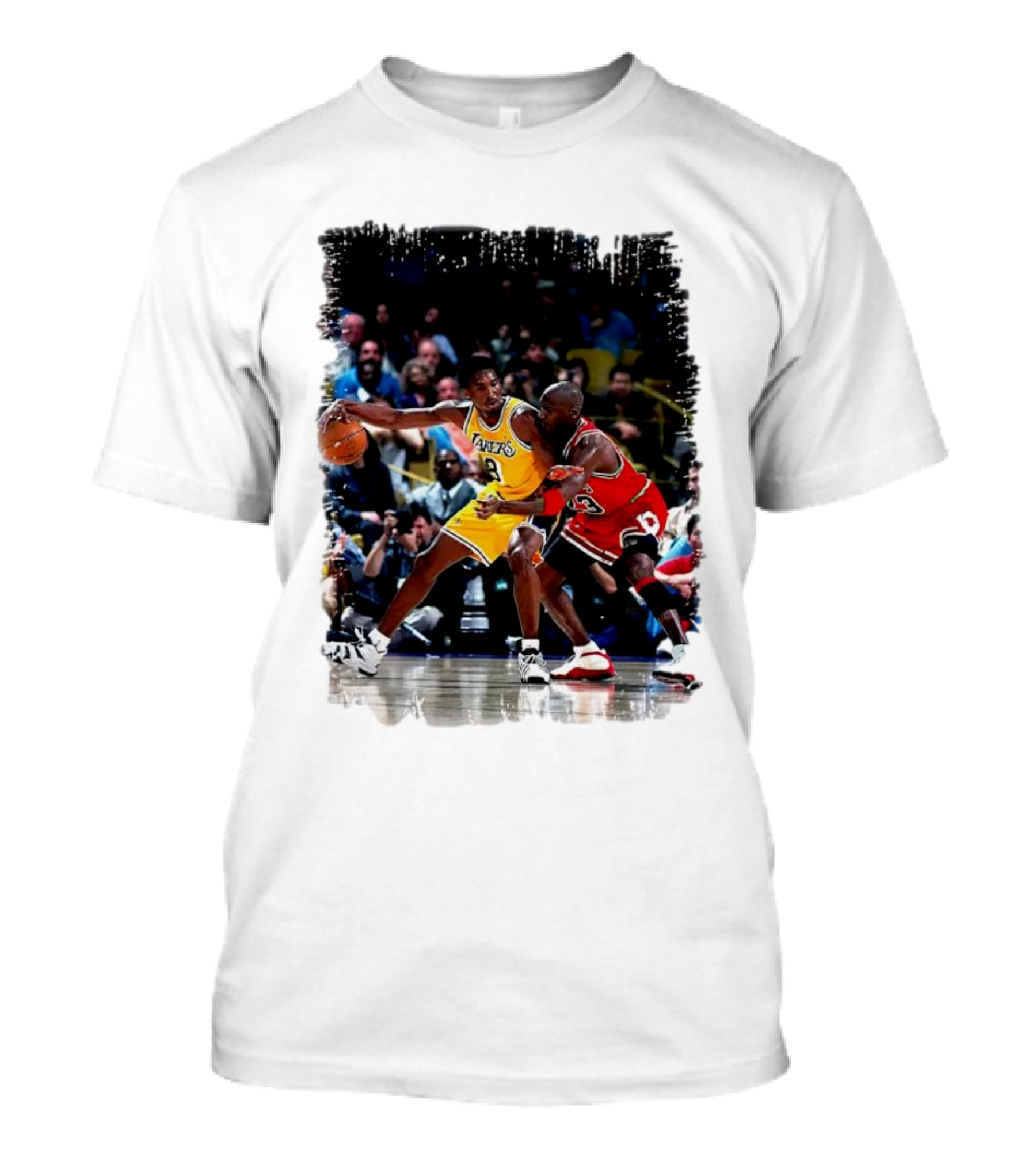 Kobe Bryant Vs Michael Jordan Lakers Bulls Basketball Legends T-Shirt