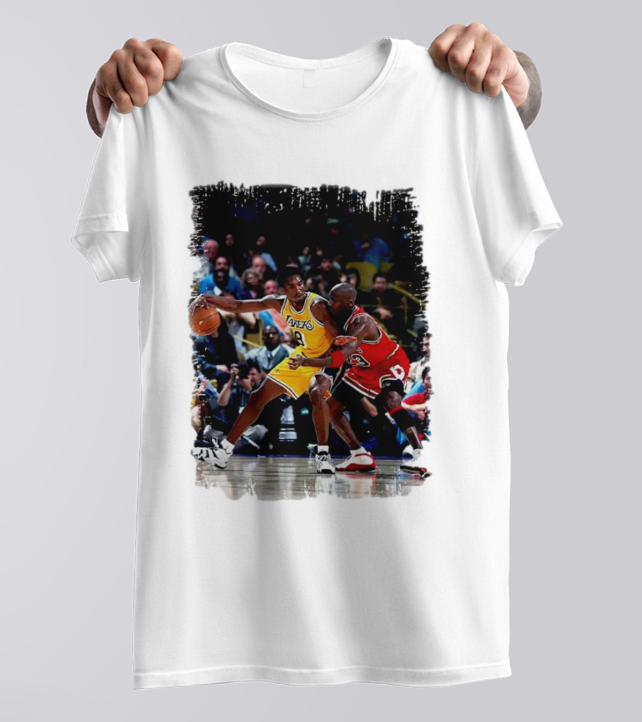 Kobe Bryant Vs Michael Jordan Lakers Bulls Basketball Legends T-Shirt