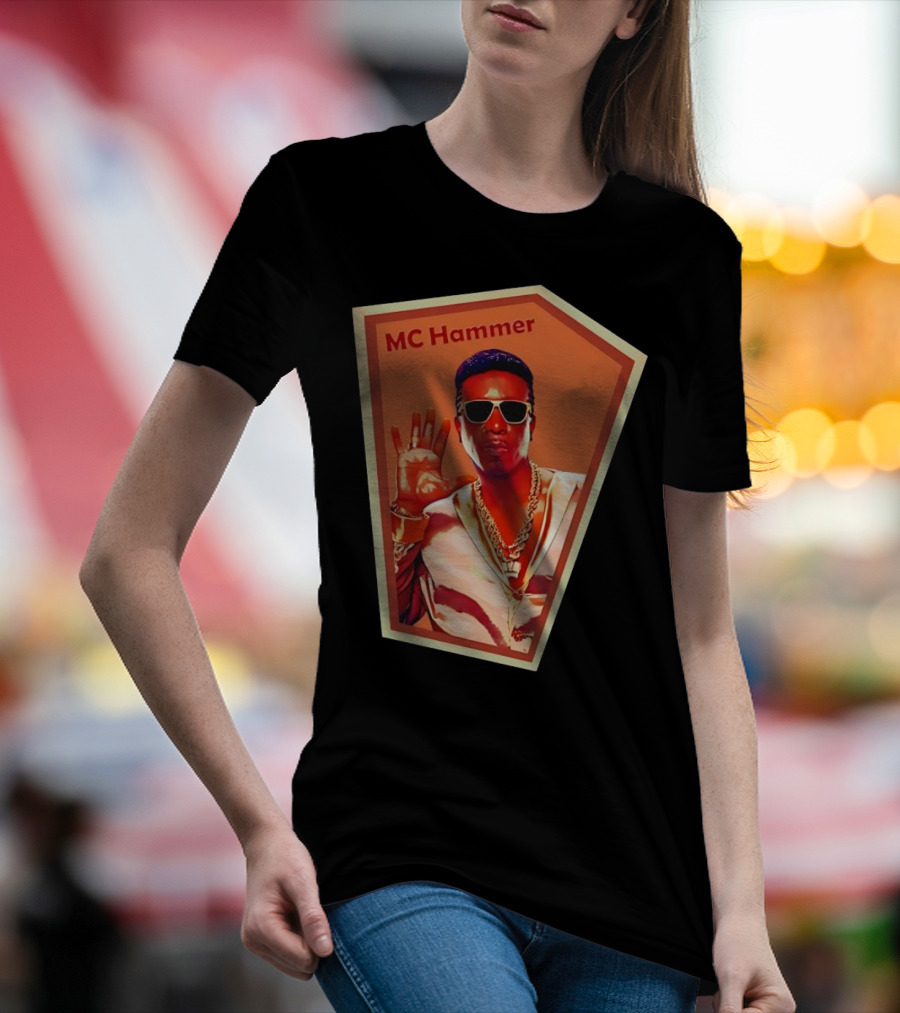 MC Hammer Retro Iconic Style Sunglasses Chains Wave Hand Gesture T-Shirt