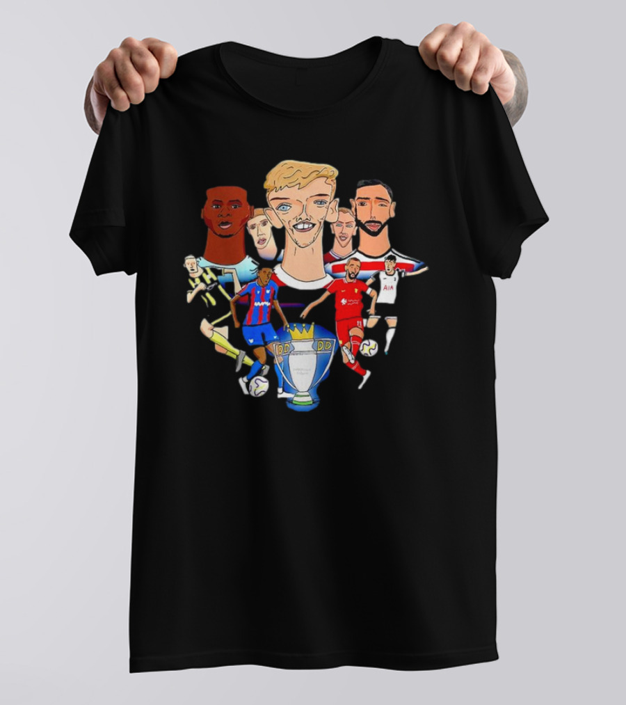 Premier League Stars With Trophy T-Shirt