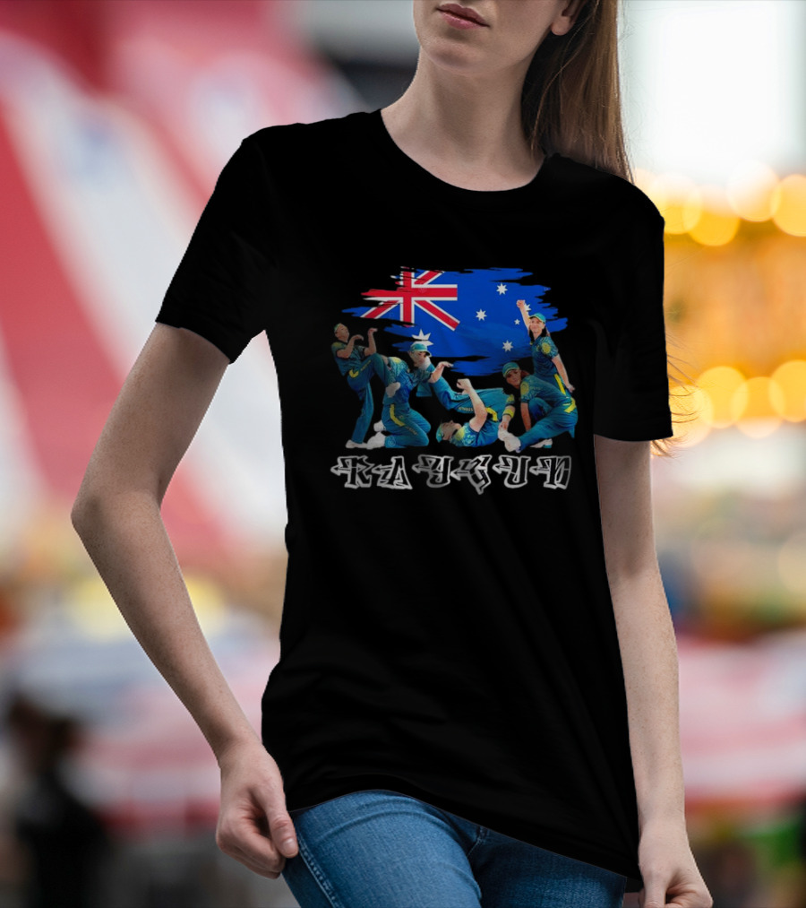 Raygun Rachael Gunn B-girl With Australia Flag T-Shirt