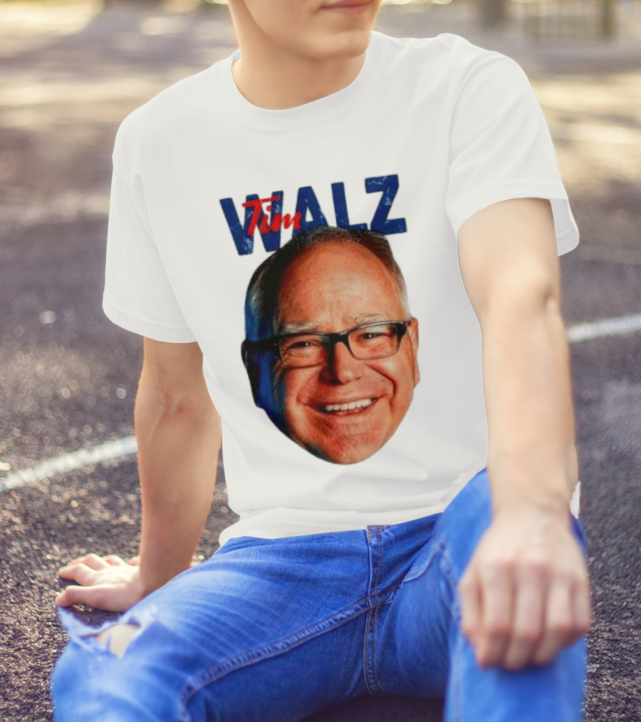 Tim Walz 2024 Vice President Big Head Walz T-Shirt