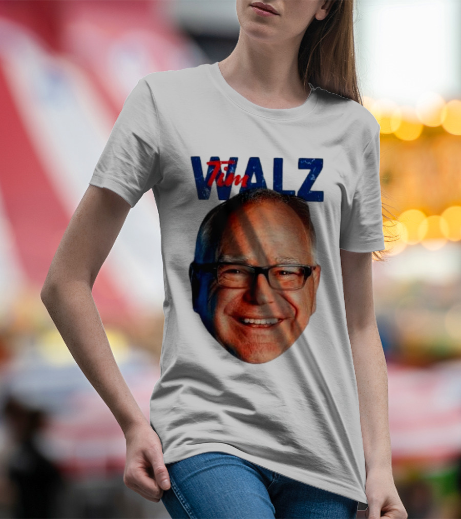 Tim Walz 2024 Vice President Big Head Walz T-Shirt