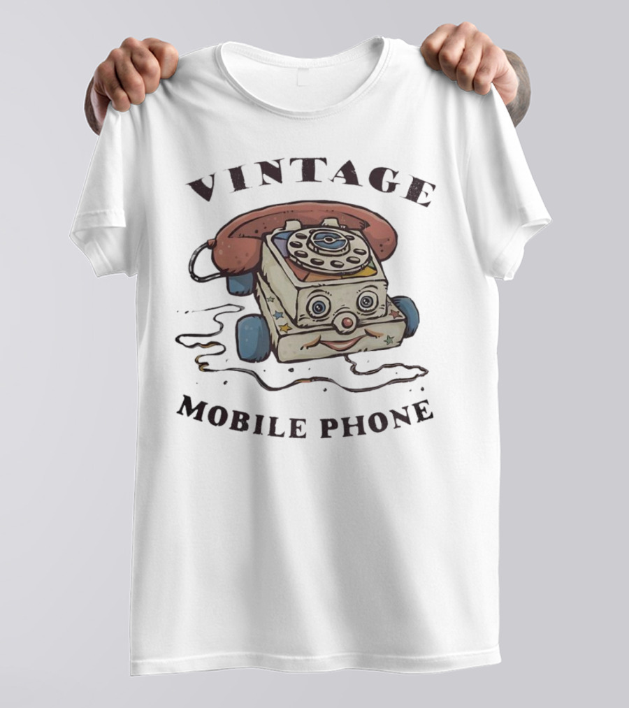 Vintage Mobile Phone Chatter Telephone Toy T-Shirt