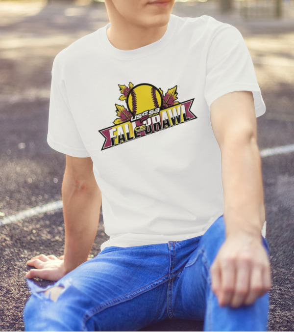 USSSA Iowa Fast Pitch CIS Fall Brawl Leaf Softball T-Shirt