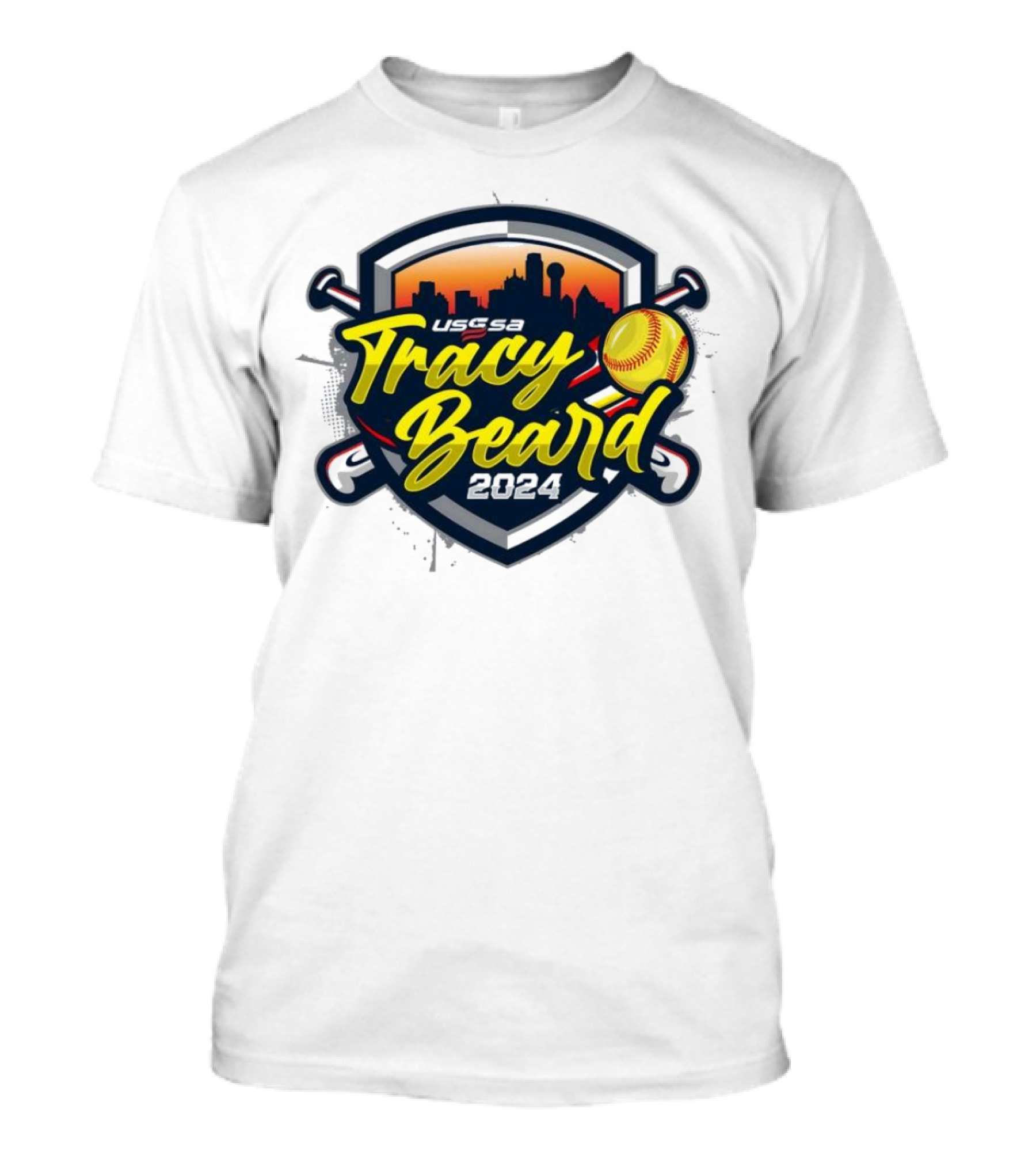 USSSA Texas Fast Pitch Tracy Beard 2024 Skyline Softball T-Shirt