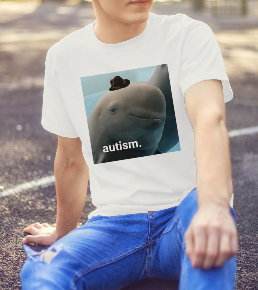 Autism Dolphin Meme With Hat T-Shirt