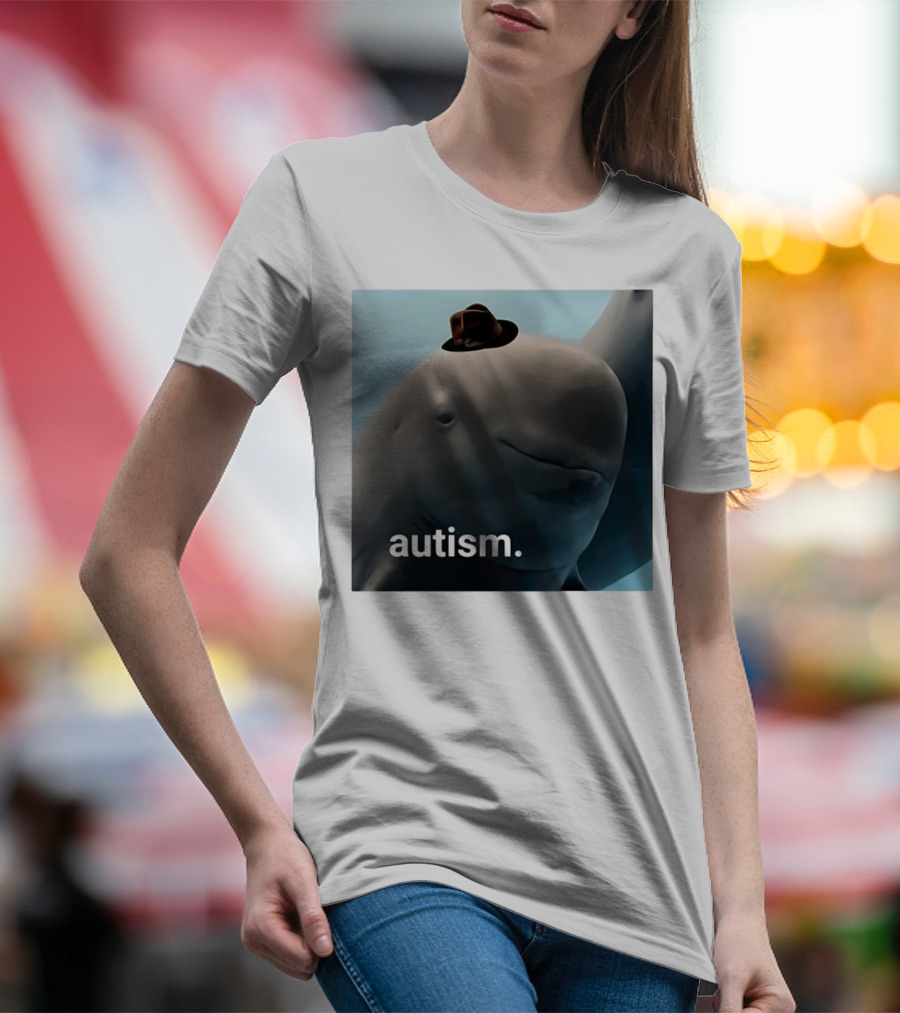 Autism Dolphin Meme With Hat T-Shirt