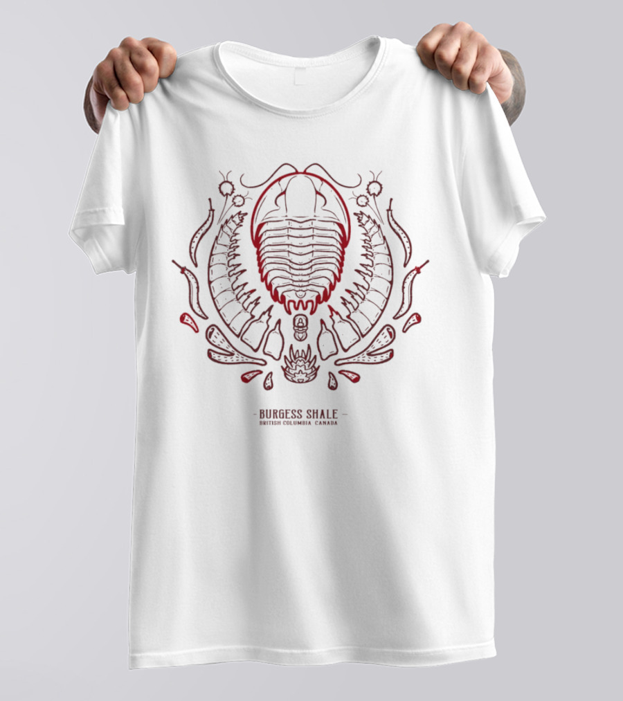 Burgess Shale Fossil Design British Columbia Canada T-Shirt