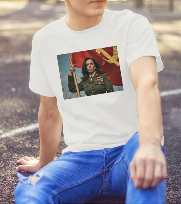 Kamala Harris With Communist Flag T-Shirt