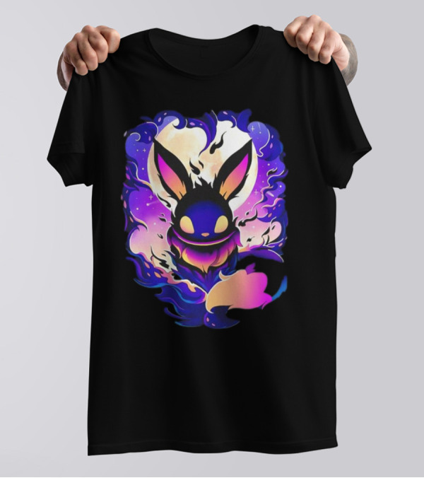 Eevee Darkness Cosmic Evolution Fantasy Anime T-Shirt