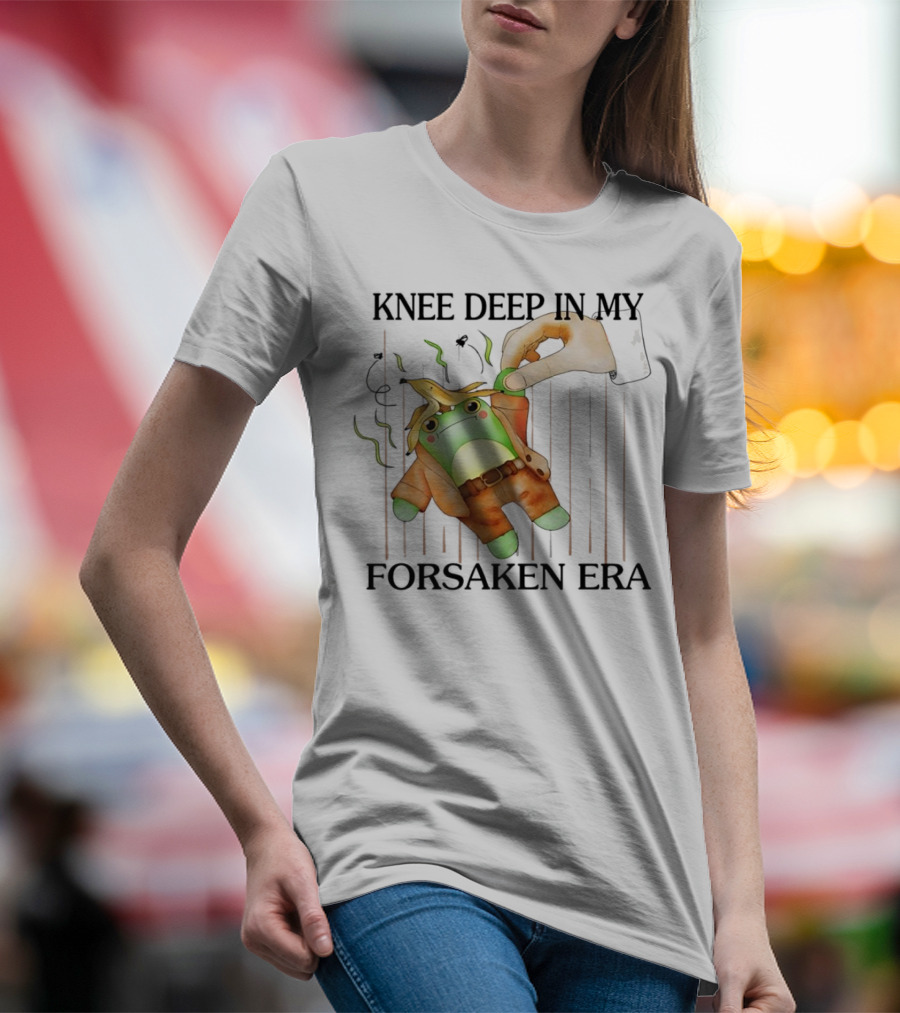 Knee Deep In My Forsaken Era Frog In Banana Peel T-Shirt