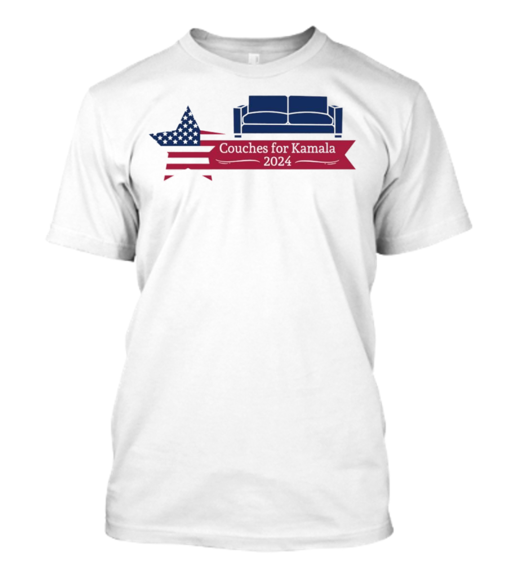 JD Vance Couch Couches For Kamala 2024 US Presidential Election Flag T-Shirt