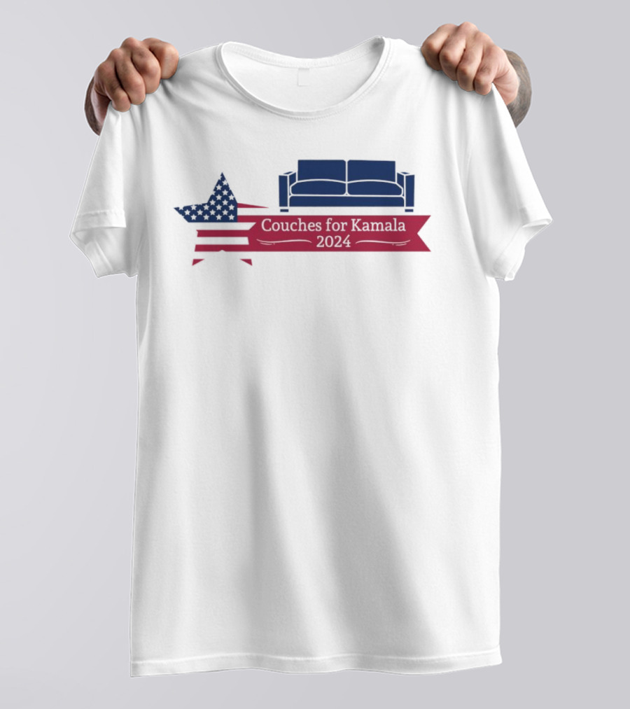 JD Vance Couch Couches For Kamala 2024 US Presidential Election Flag T-Shirt