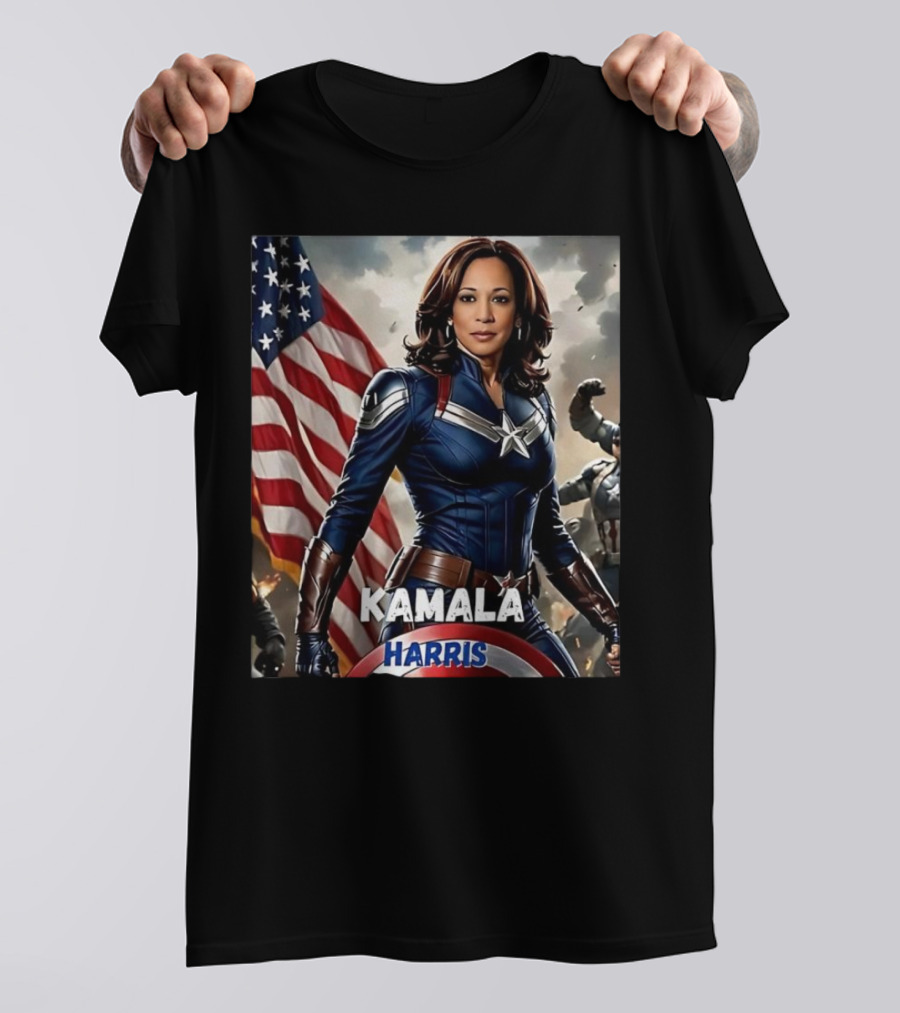 Kamala Harris In Captain America Suit T-Shirt